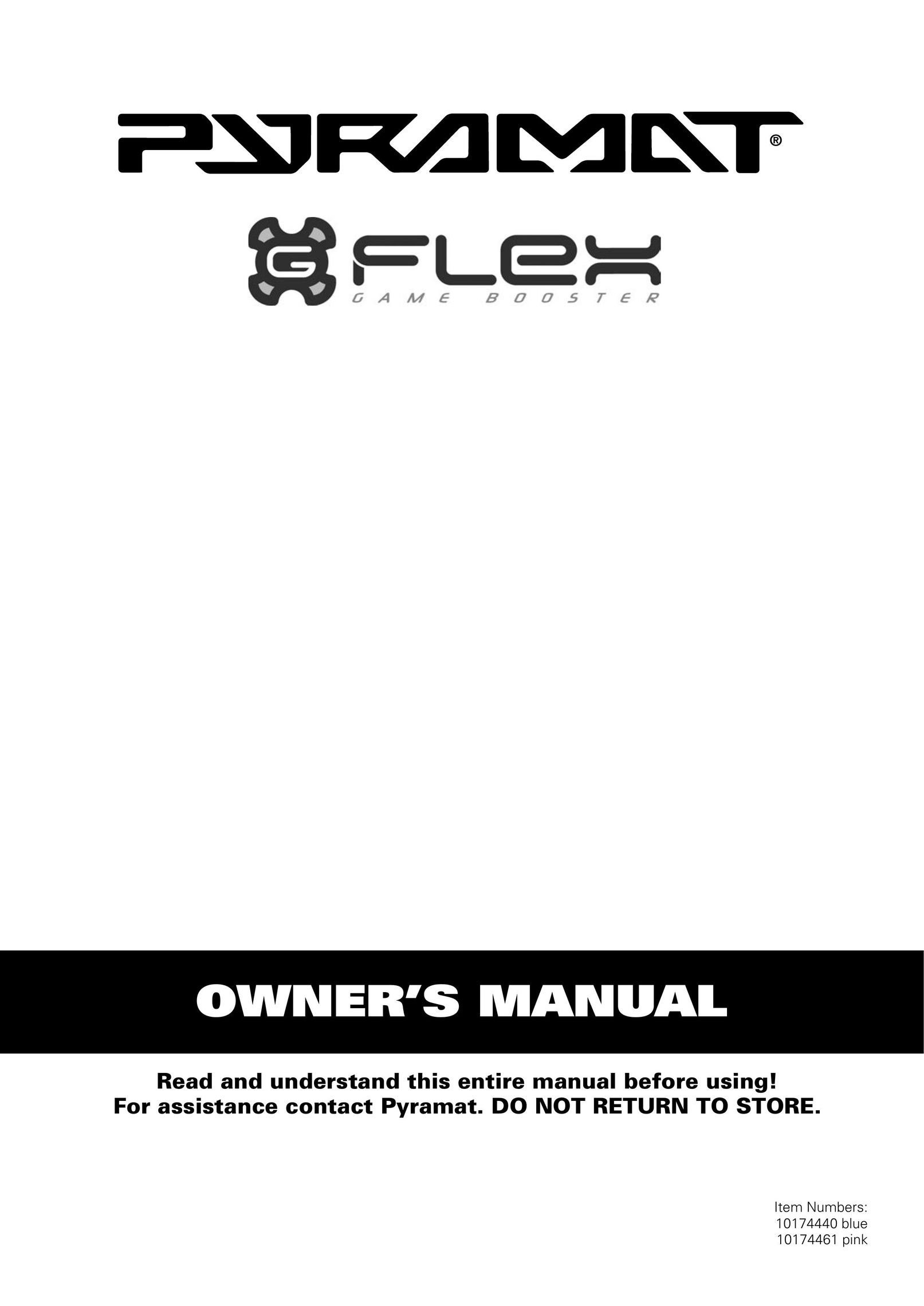 Pyramat G-Flex Game Booster Video Game Furniture User Manual
