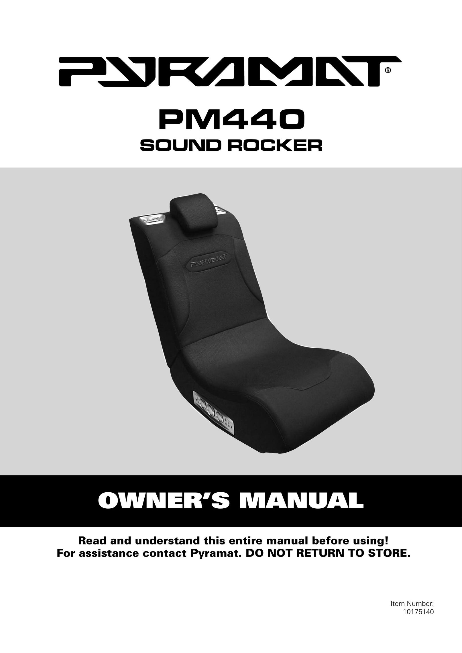 Pyramat PM440 Video Game Furniture User Manual
