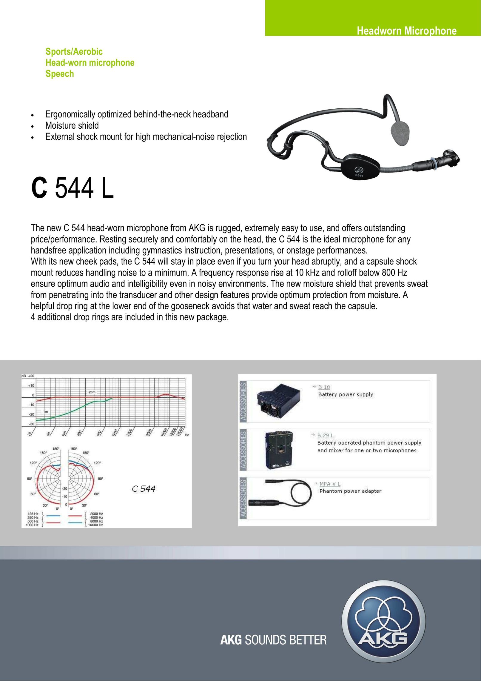 AKG Acoustics C 544 L Video Game Headset User Manual