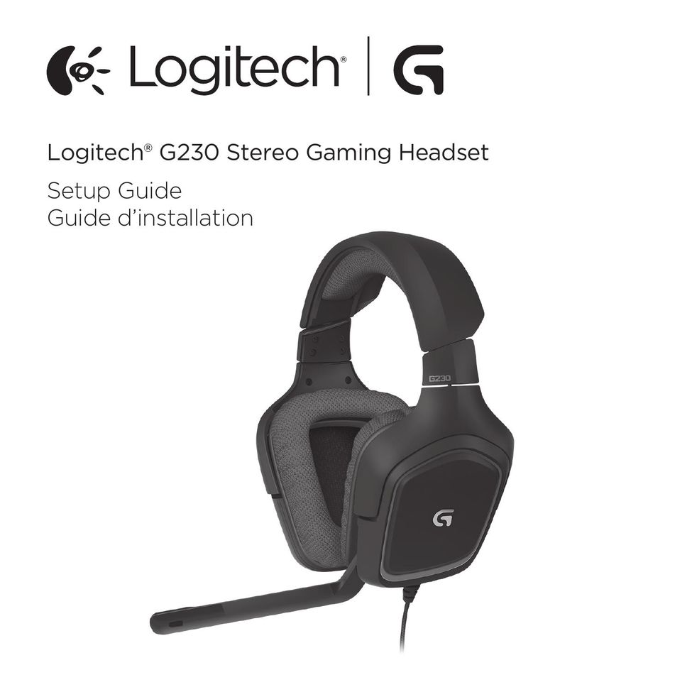 Logitech G230 Video Game Headset User Manual