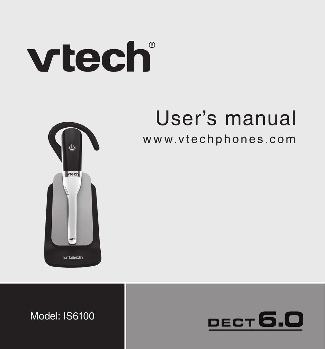 VTech IS6100 Video Game Headset User Manual