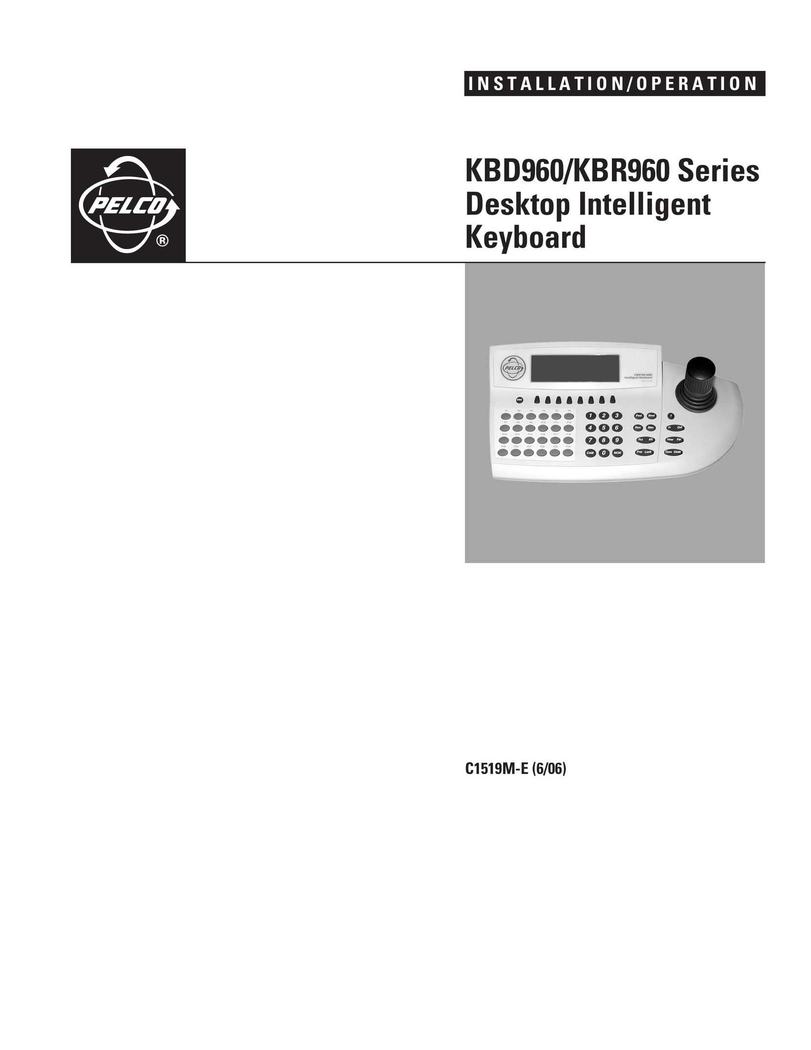 Pelco KBR960 Video Game Keyboard User Manual
