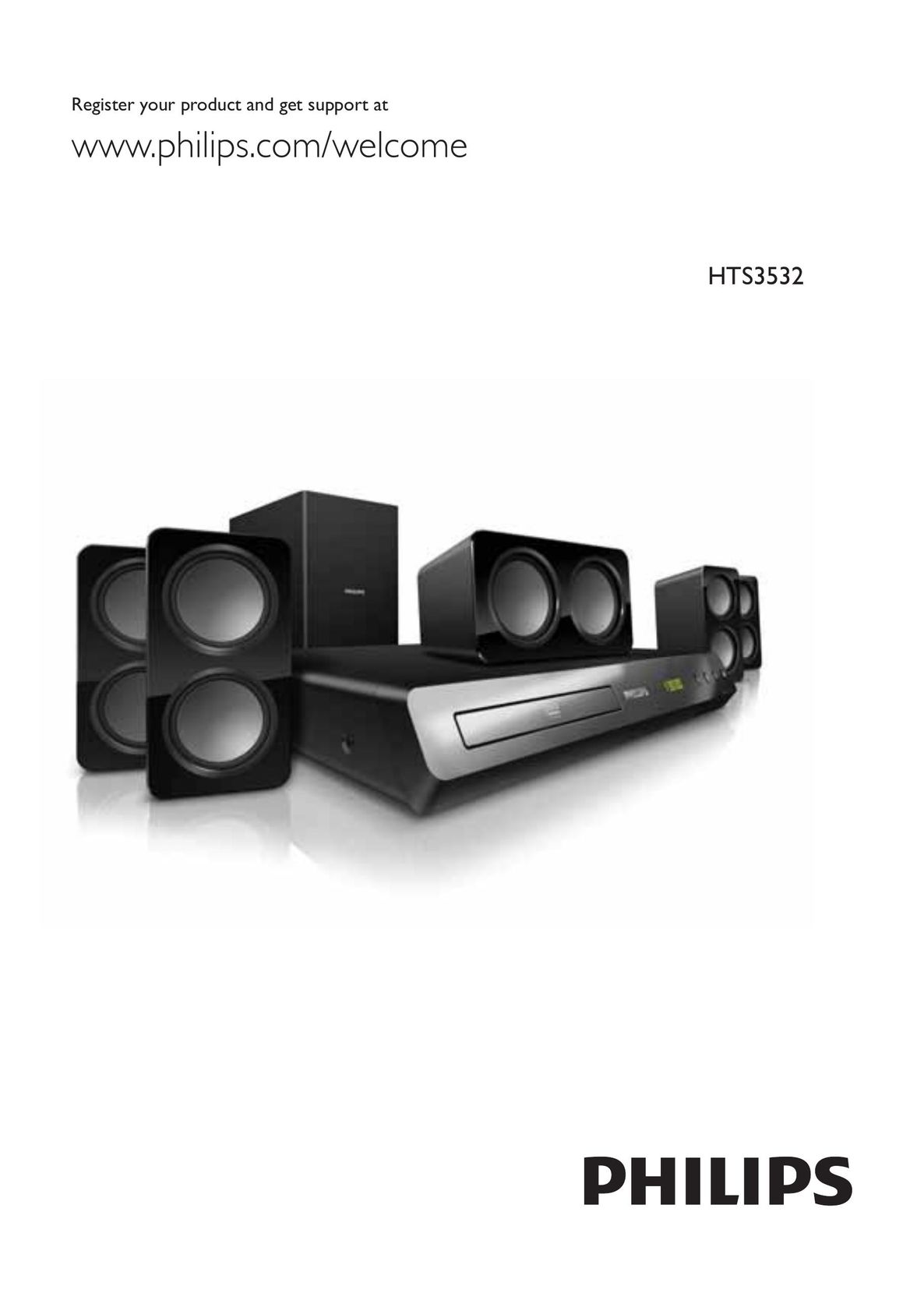 Philips HTS3532 Video Game Sound System User Manual