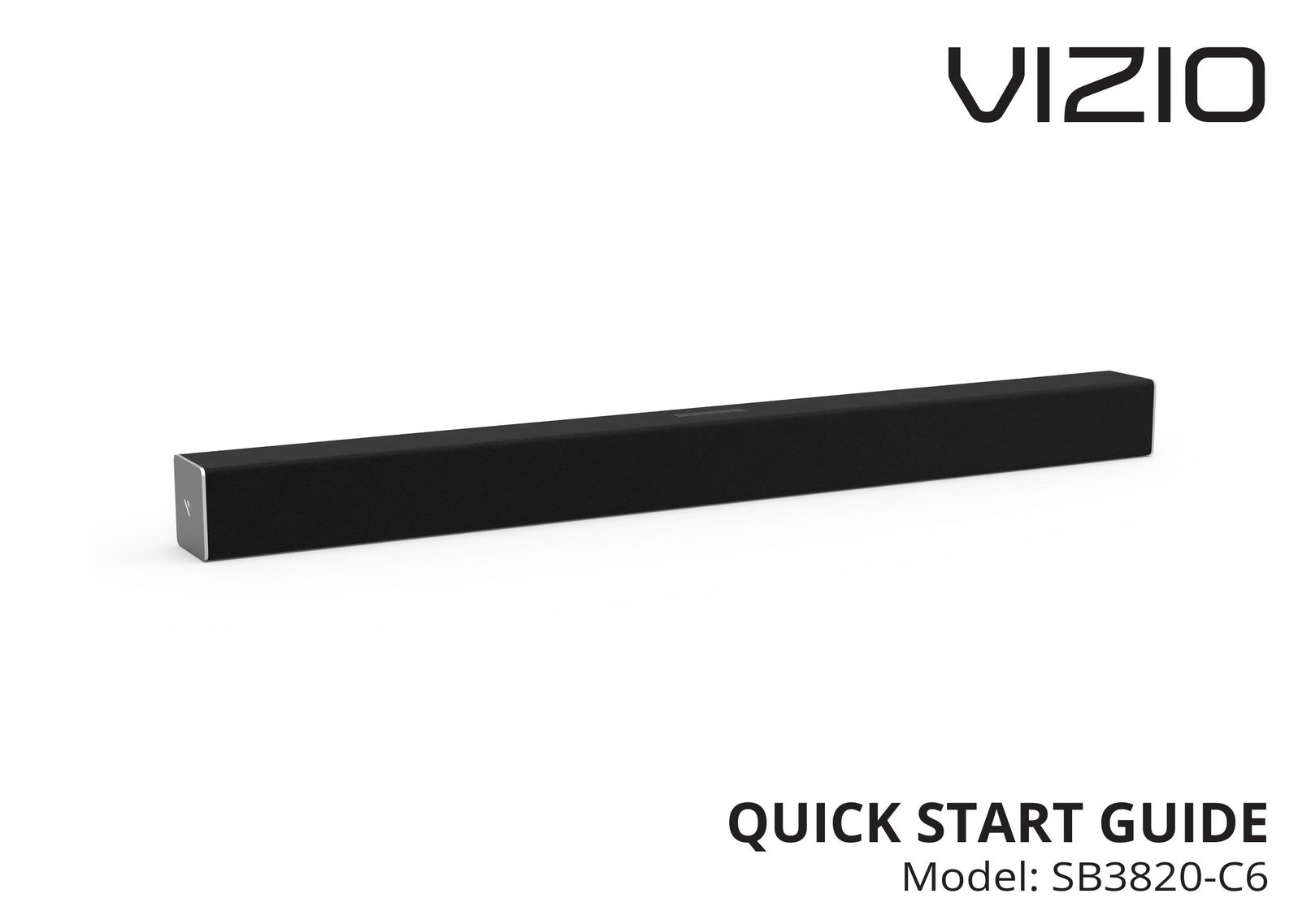 Vizio SB3820-C6 Video Game Sound System User Manual