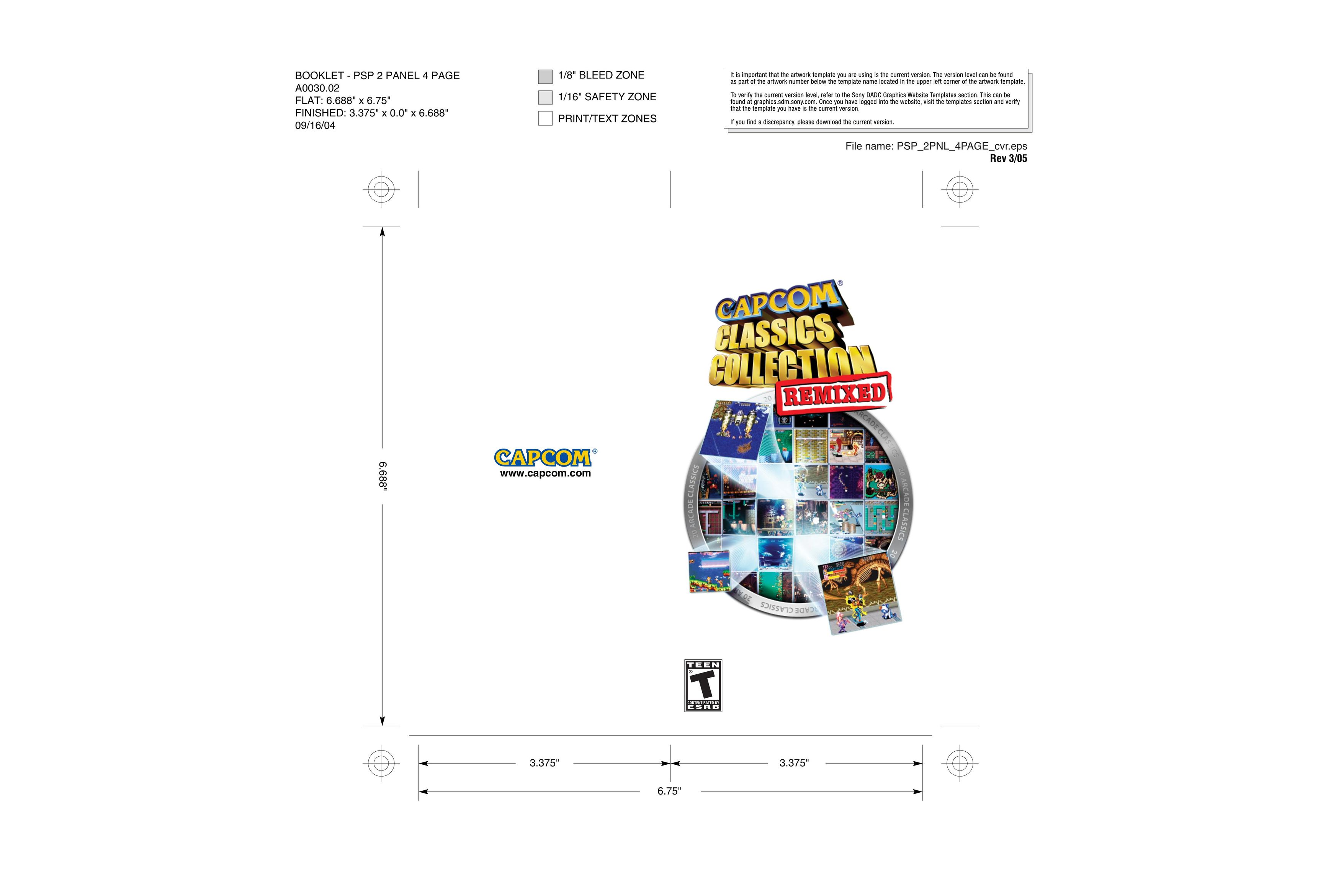 Capcom Capcom Classics Collection Remixed Video Games User Manual