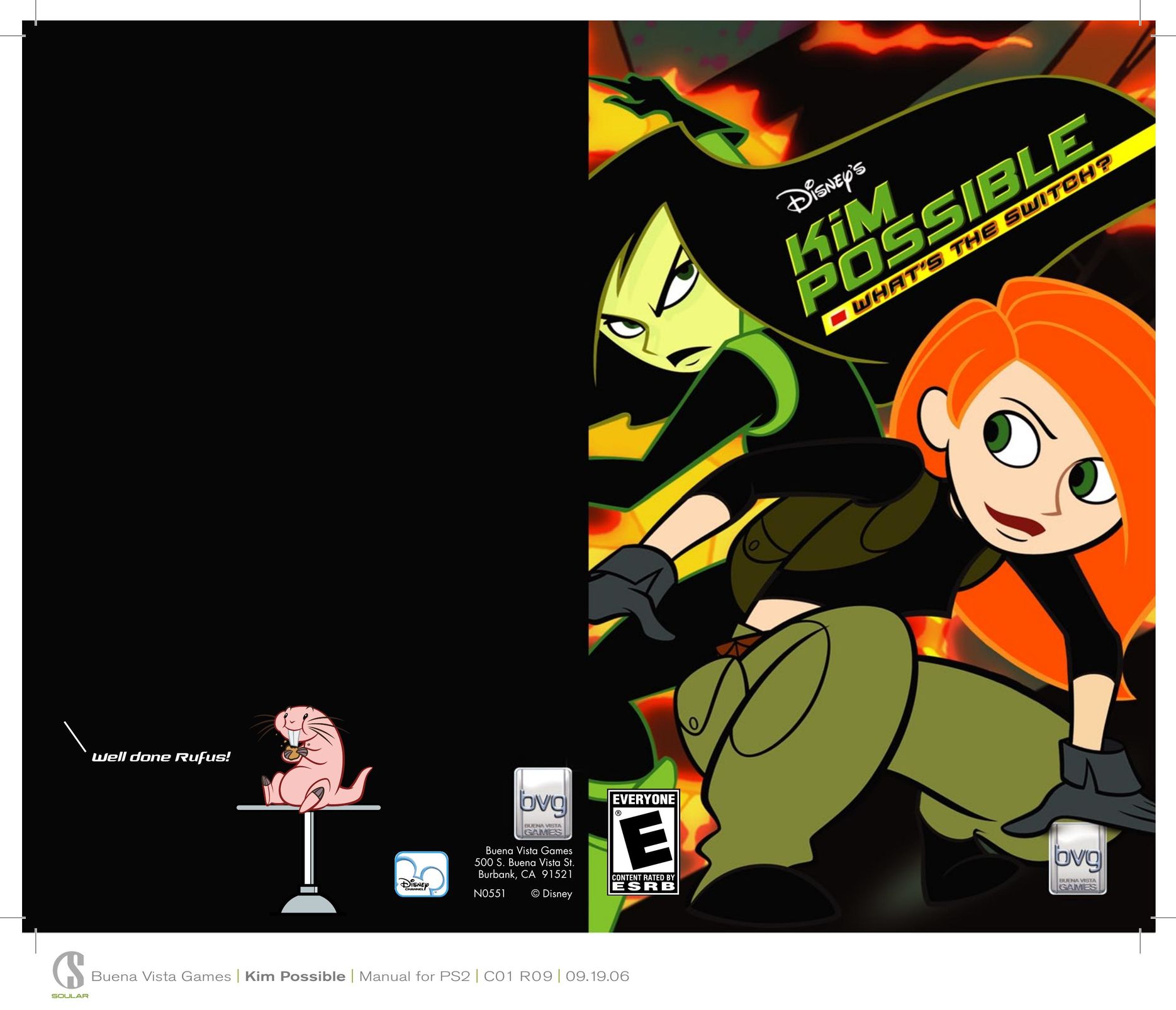 Disney Interactive Studios Kim Possible: What's the Switch for PlayStation 2 Video Games User Manual