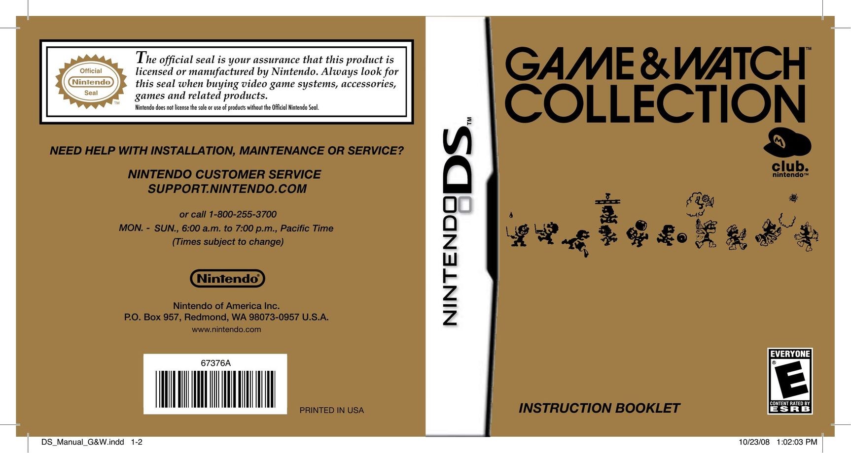 Nintendo 67376A Video Games User Manual