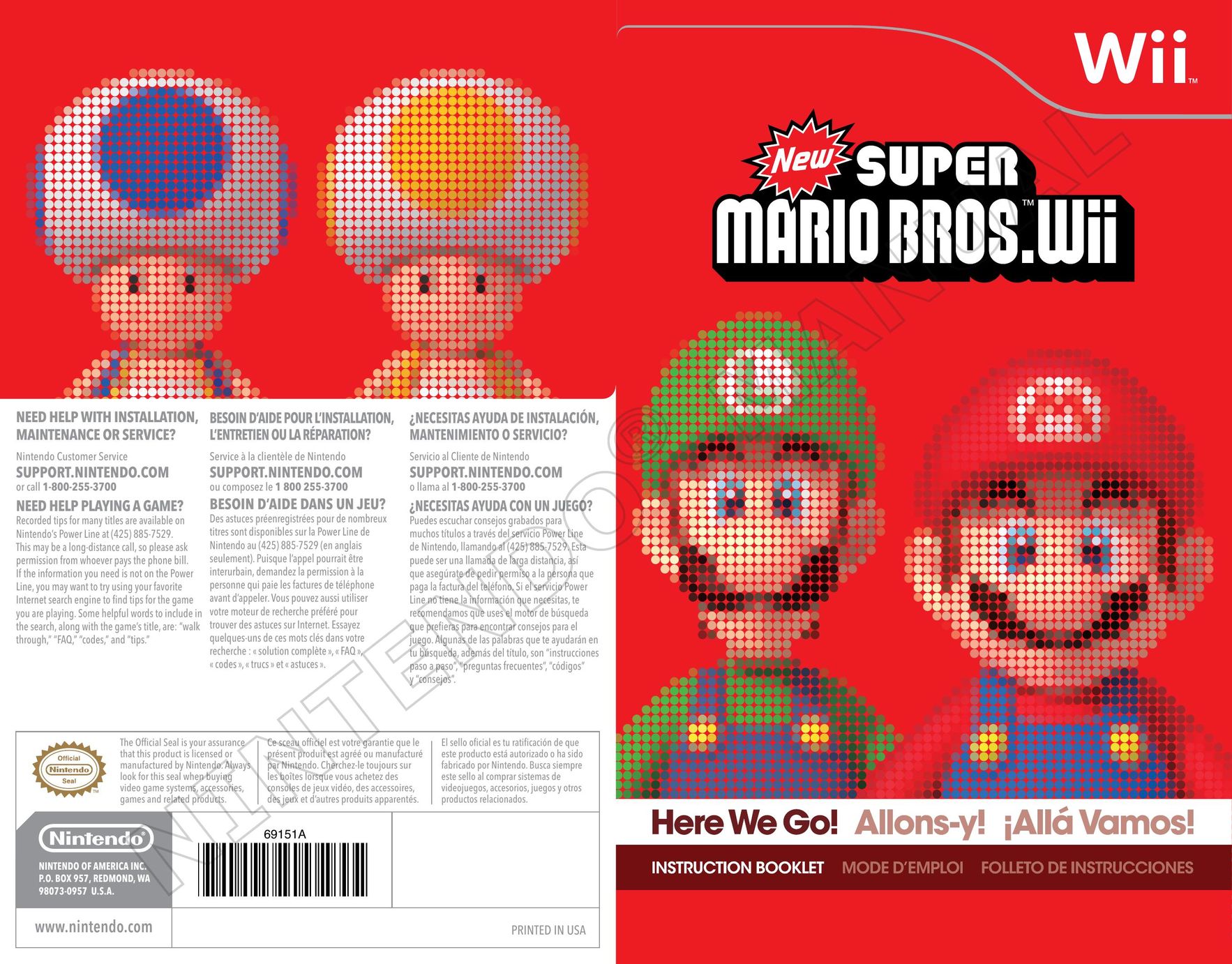 Nintendo 69151A Video Games User Manual