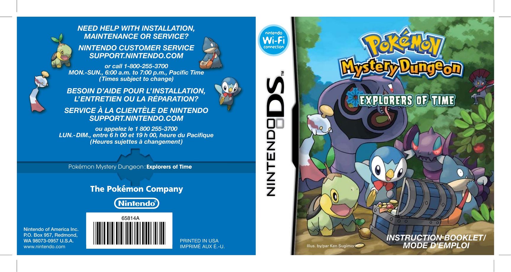 Nintendo POKMON MYSTERY DUNGEON:EXPLORERS OF TIME Video Games User Manual