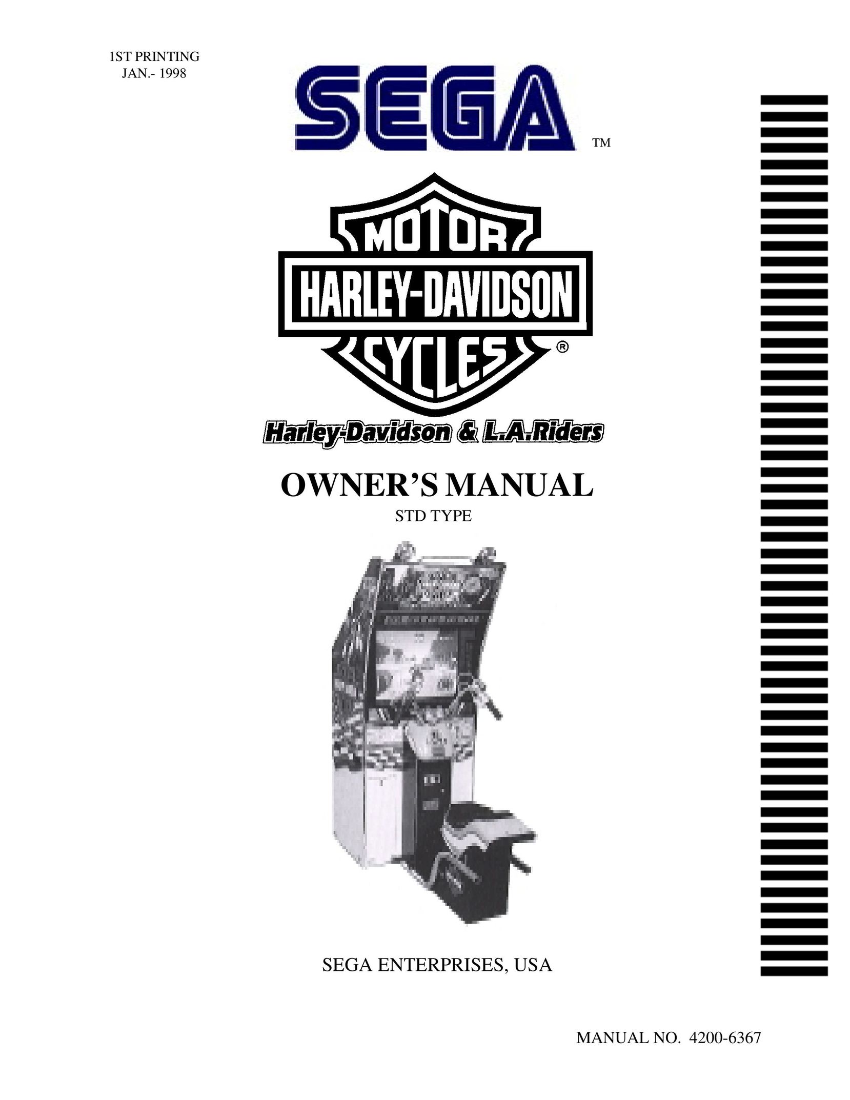 Sega 4200-6367 Video Games User Manual