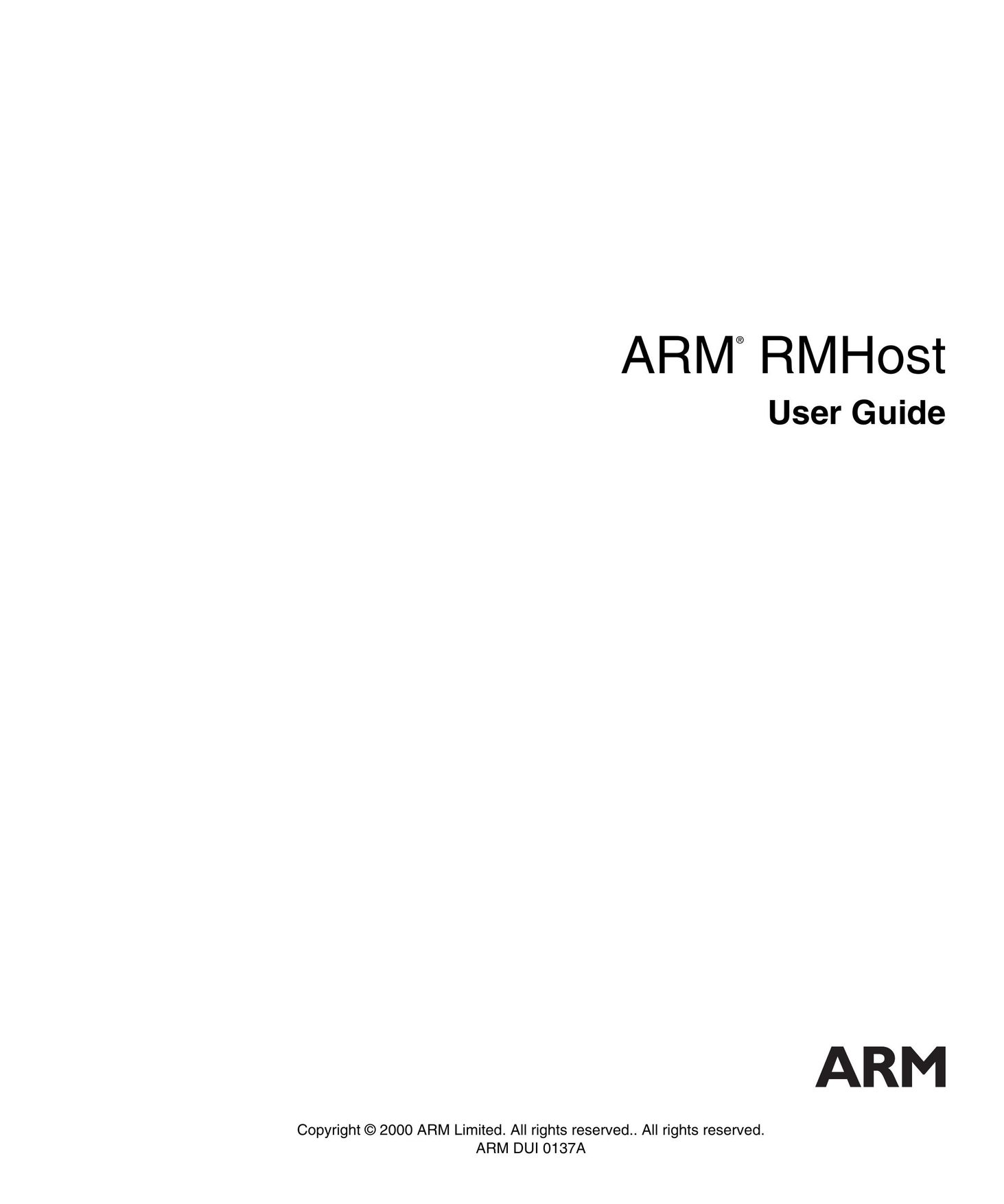 ARM ARM DUI 0137A Video Gaming Accessories User Manual