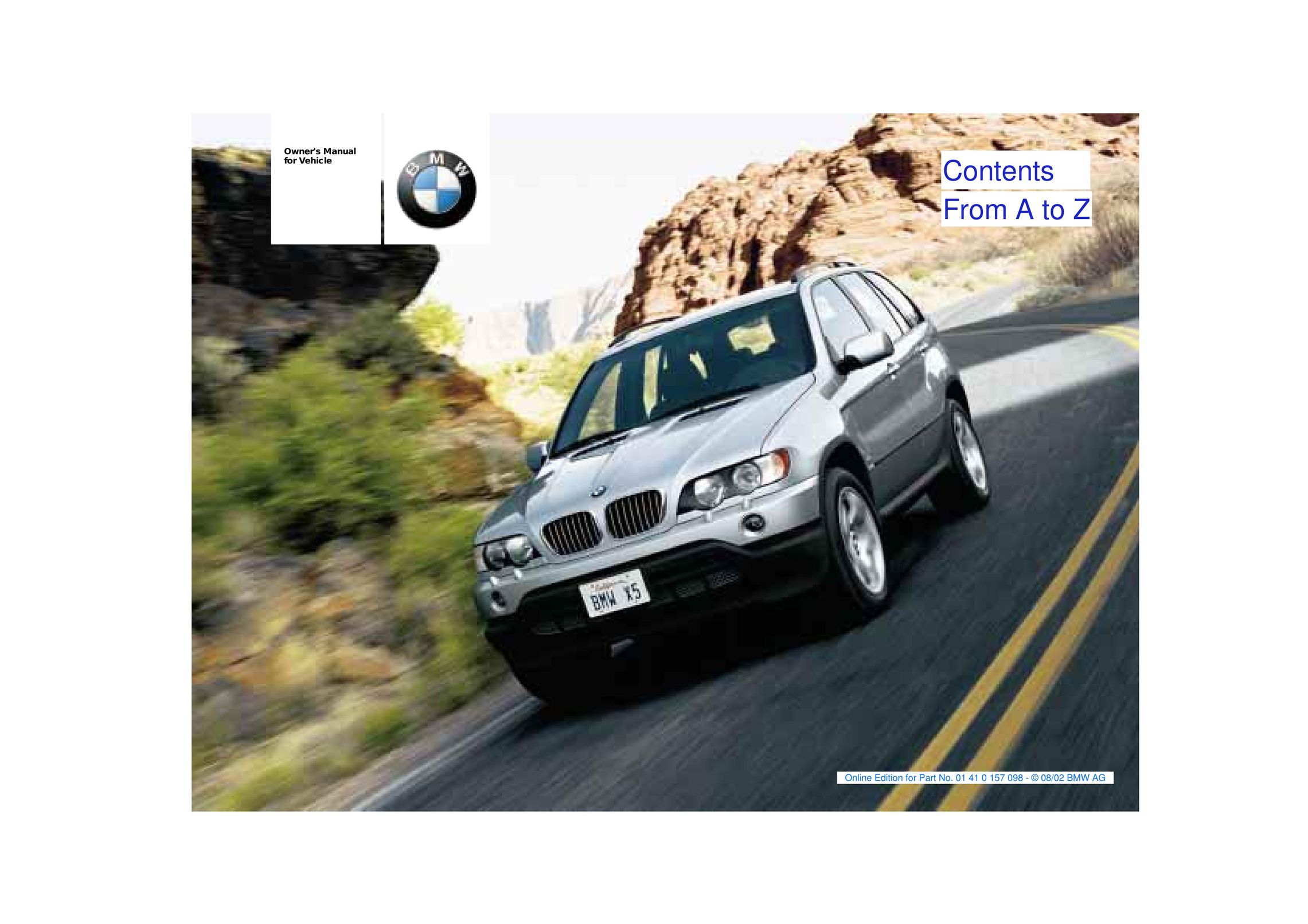 BMW X5 3.0i Video Gaming Accessories User Manual