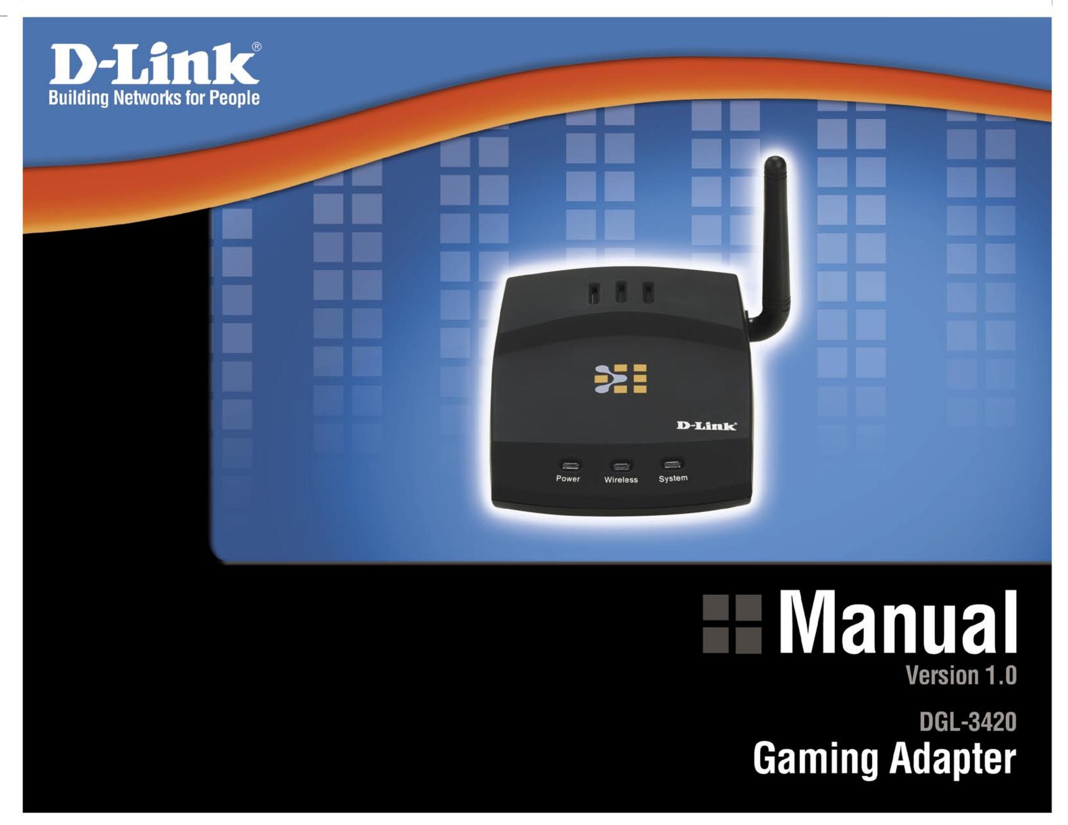 D-Link DGL-3420 Video Gaming Accessories User Manual