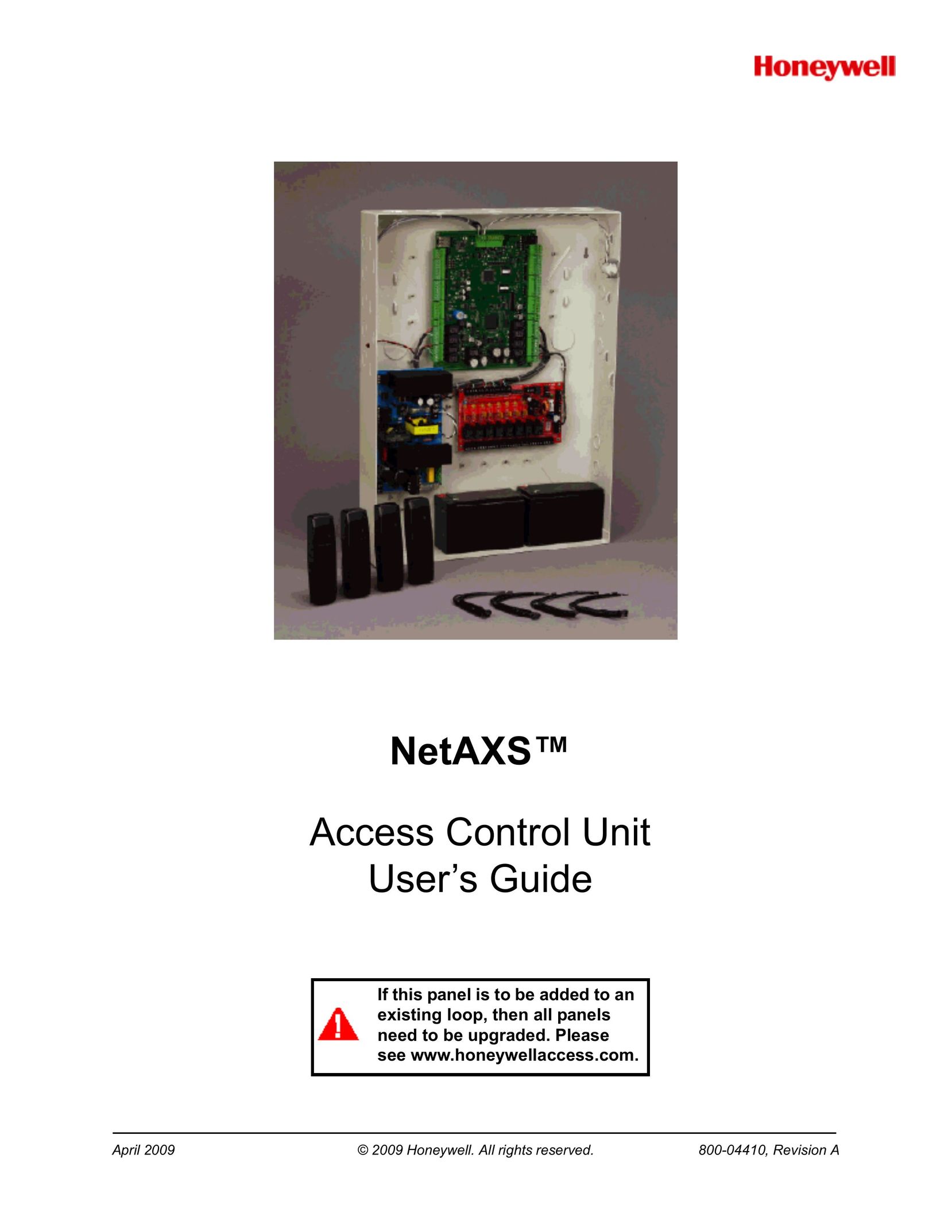 Honeywell NetAXS Video Gaming Accessories User Manual