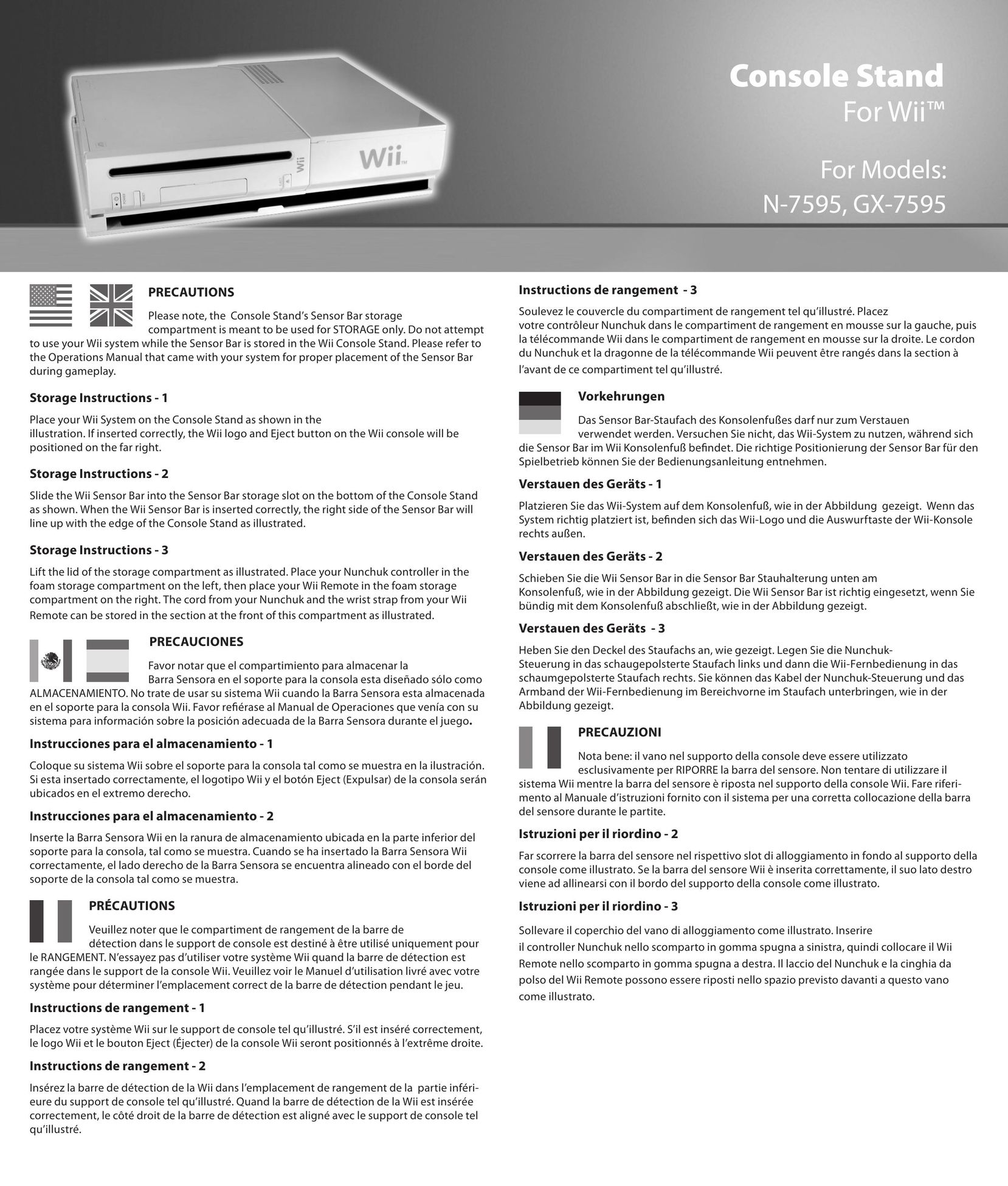 PDP GX-7595 Video Gaming Accessories User Manual