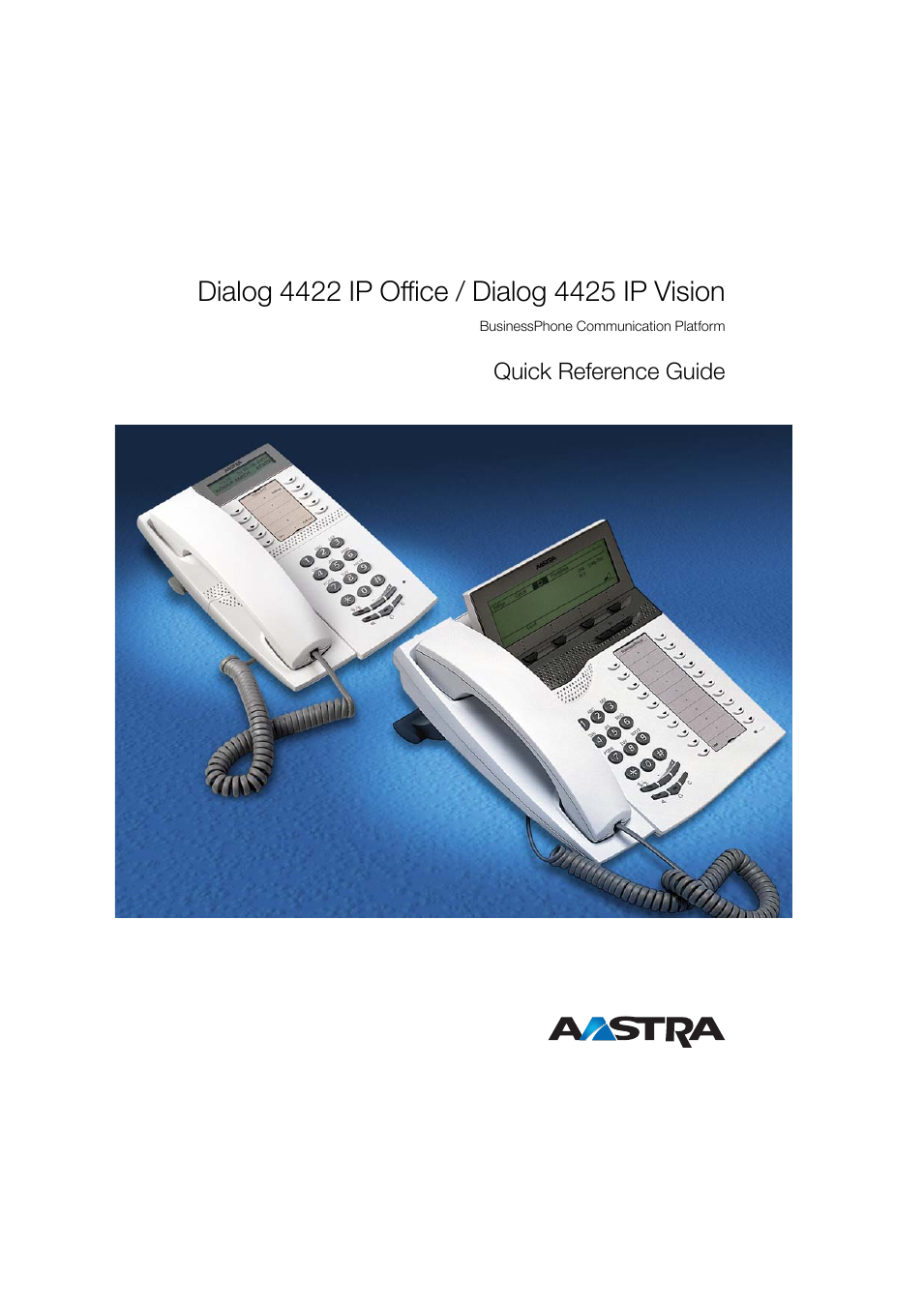 4425 IP Vision for BusinessPhone Quick Reference Guide