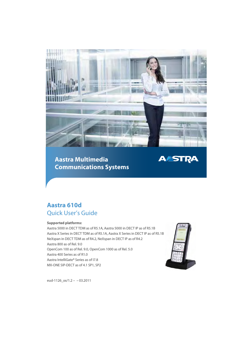 610d for Aastra 400 Quick User Guide