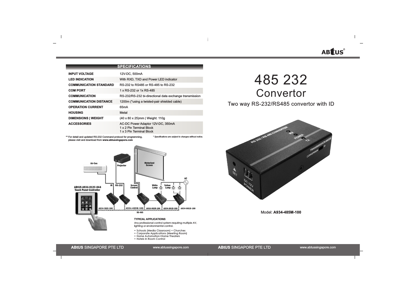 485 CONVERTER (A934-485M-100)
