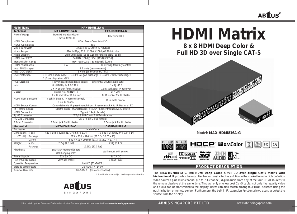 MAX-HDMI816A-G