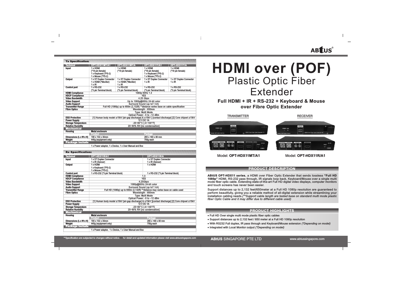 OPT-HDX11R/A1