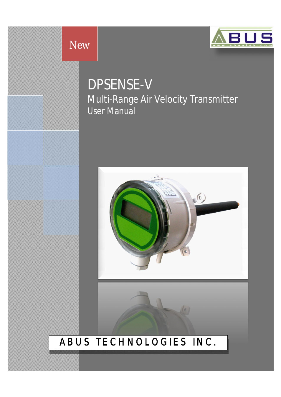 DPSENSE-V Series Multi-Range Air Velocity Transmitter
