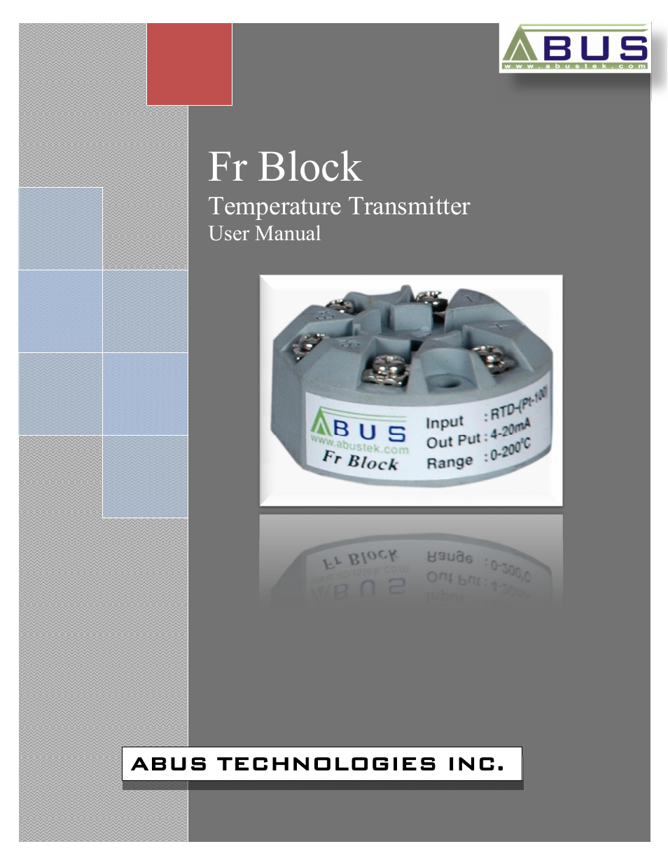 Fr Block Temperature Transmitter