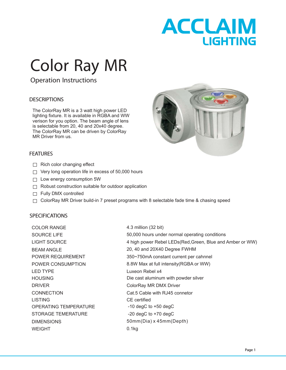 Color Ray MR