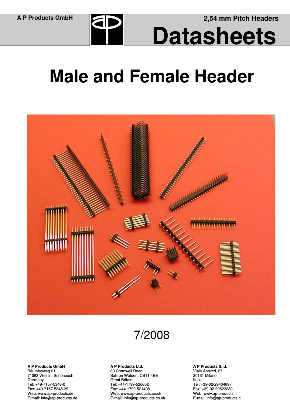 Male and Female Header