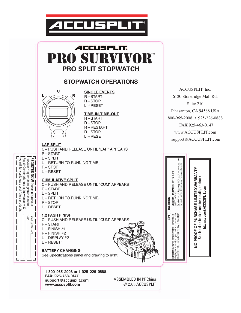 Pro Survivor S602XCL