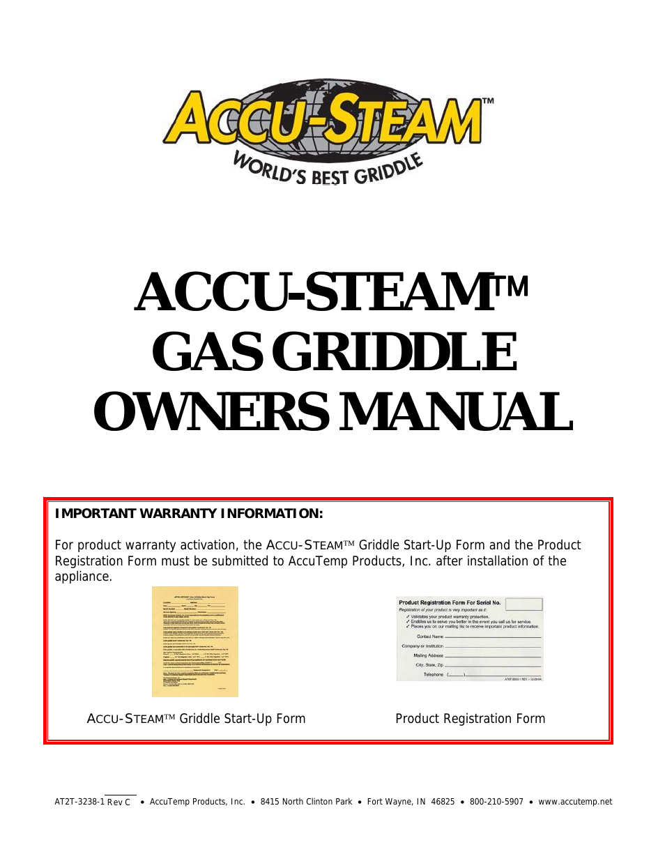ACCU-STEAM GAS GRIDDLE