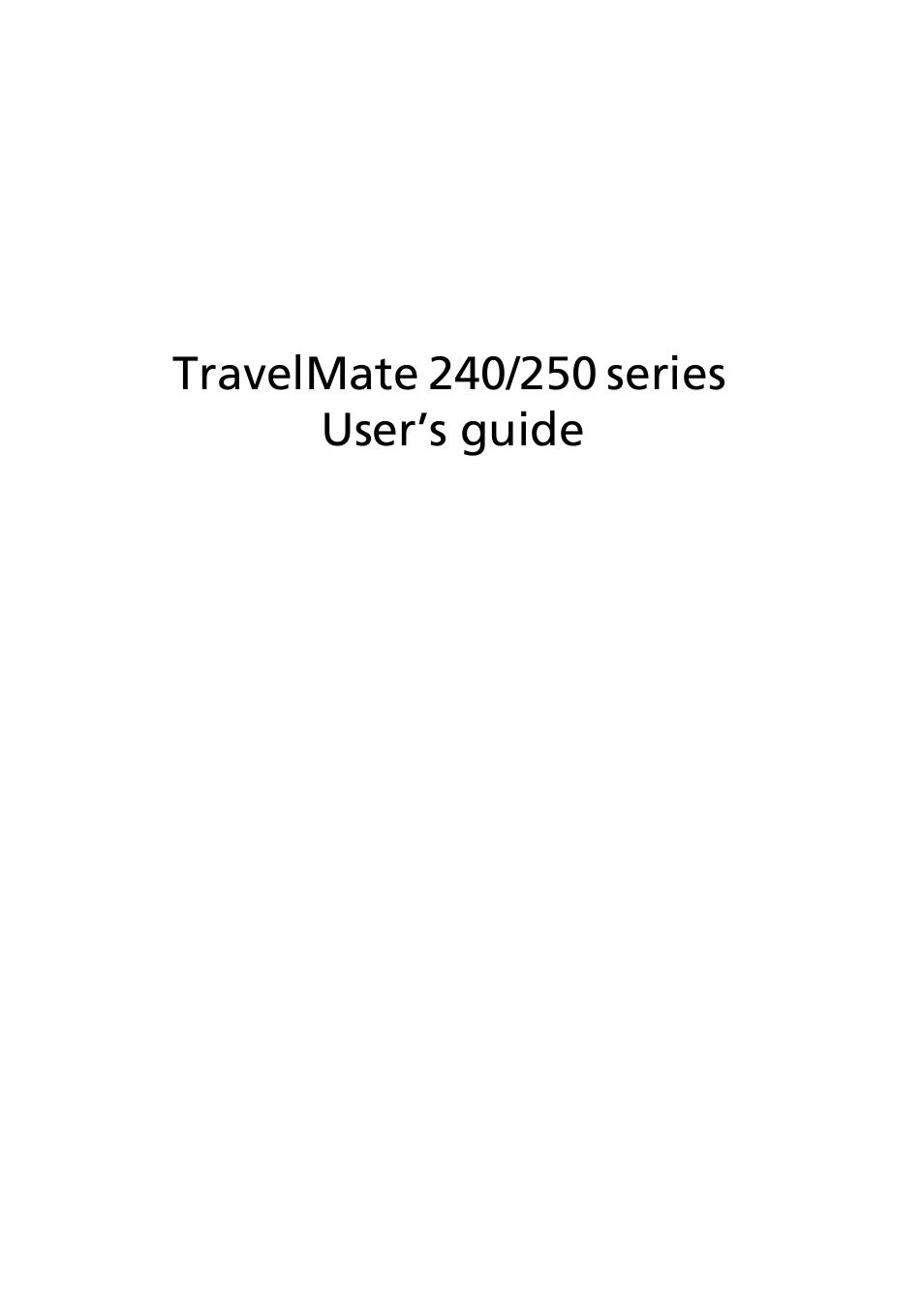 TravelMate 240