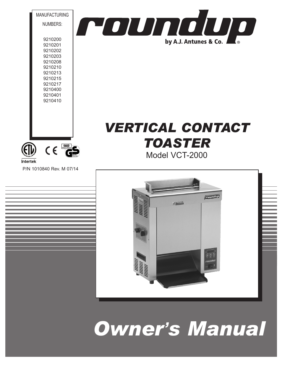 VCT-2000 9210210