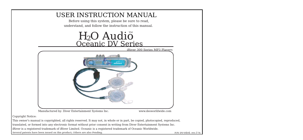 Oceanic DV Series