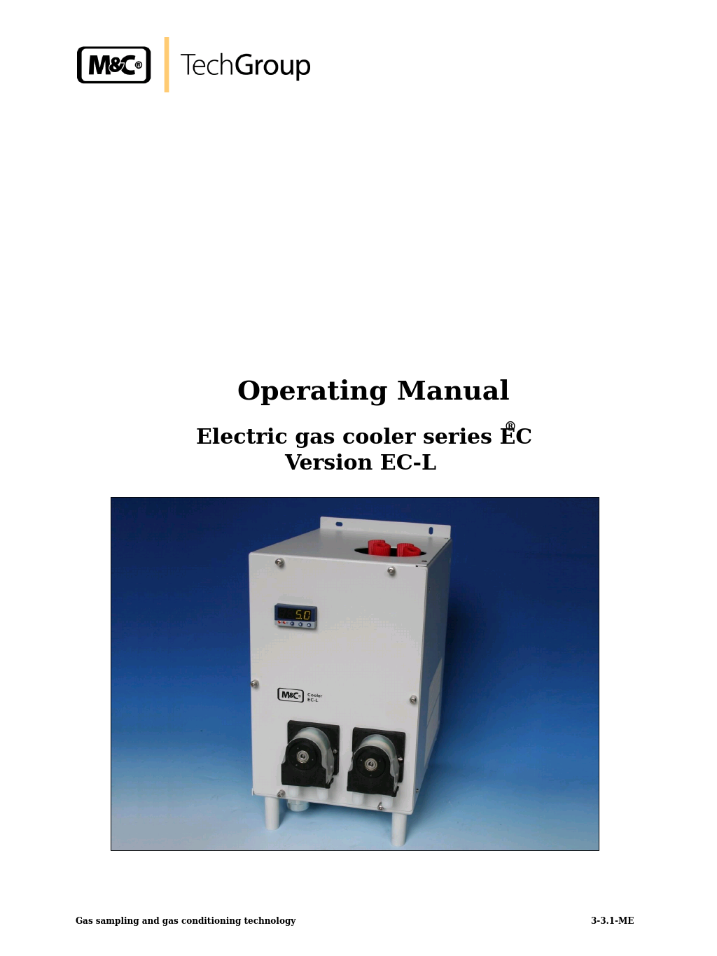 EC-L Series Operator's manual
