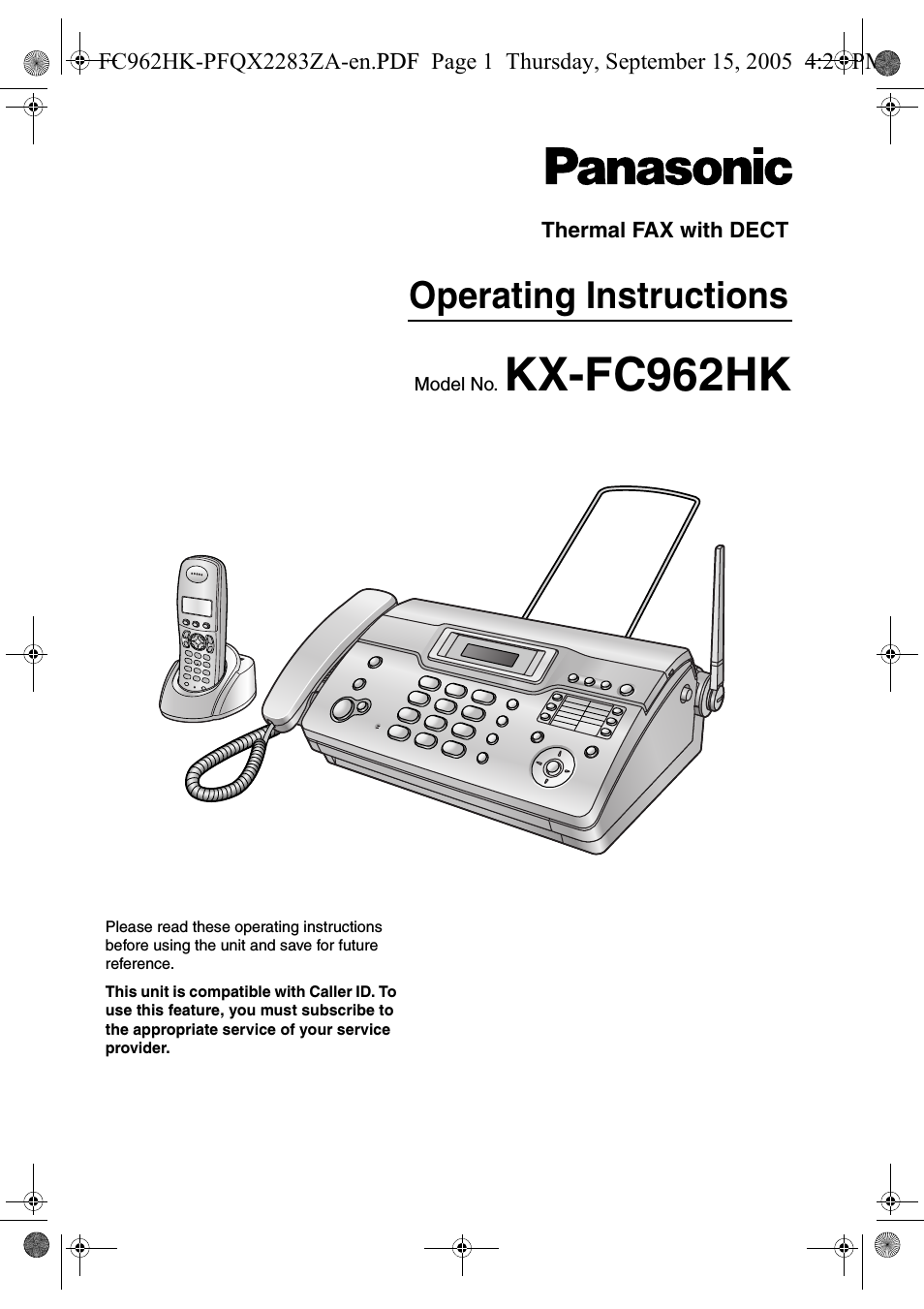 KX-FC962HK