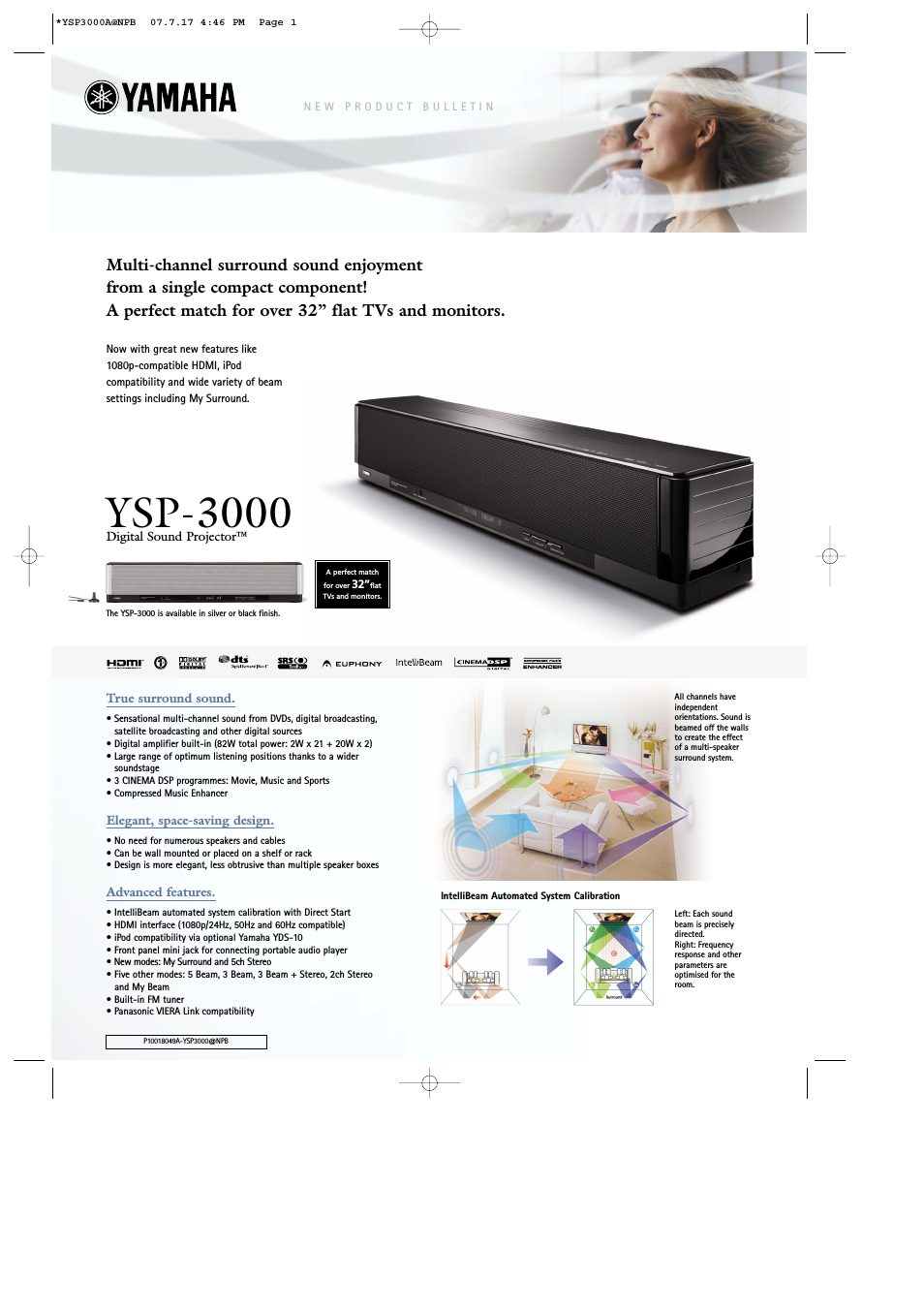 Digital Sound Projector YSP-3000