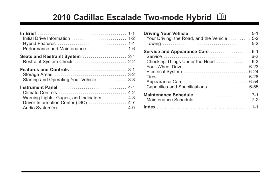2010 Escalade Hybrid