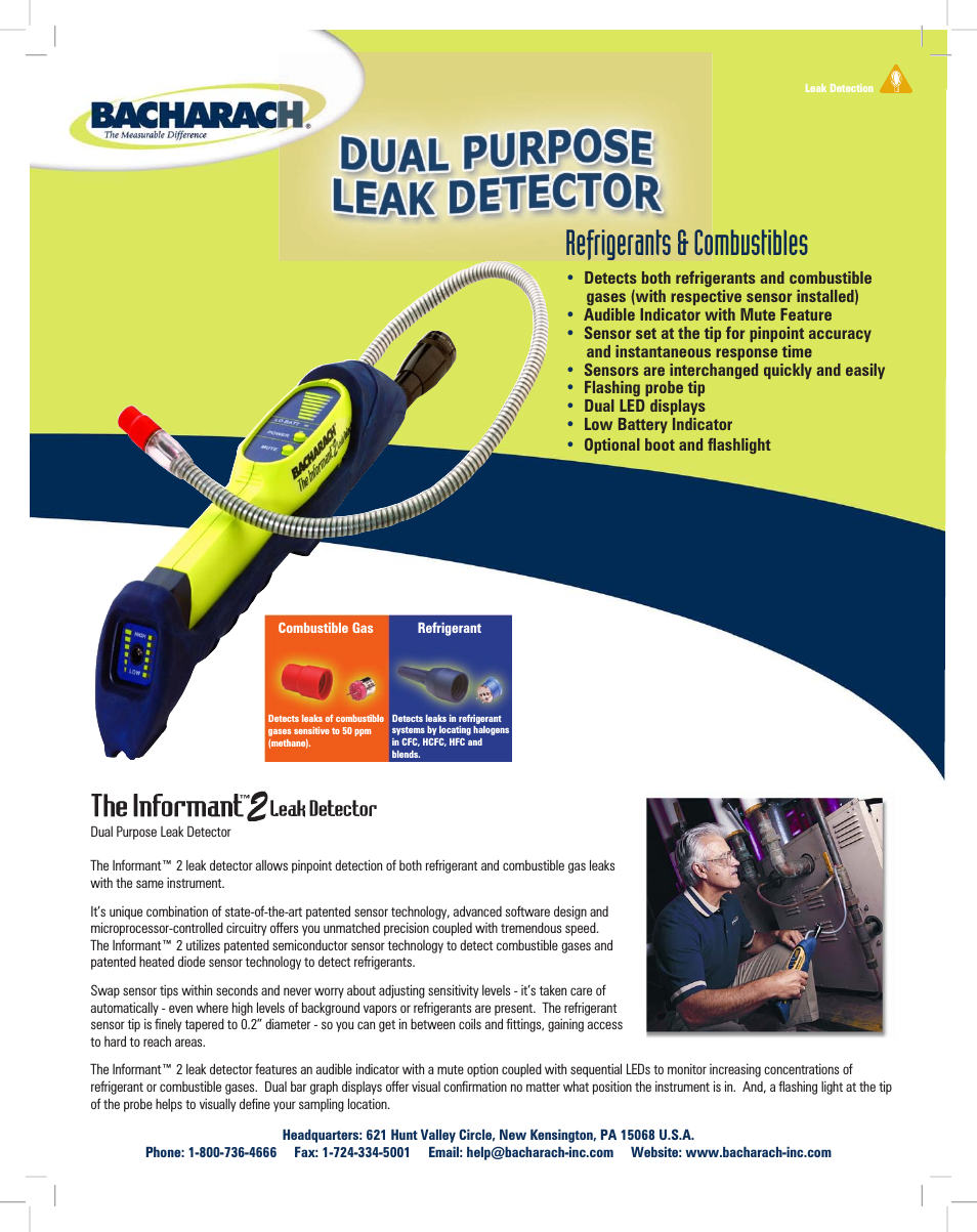 The Informant Dual Purpose Leak Detector