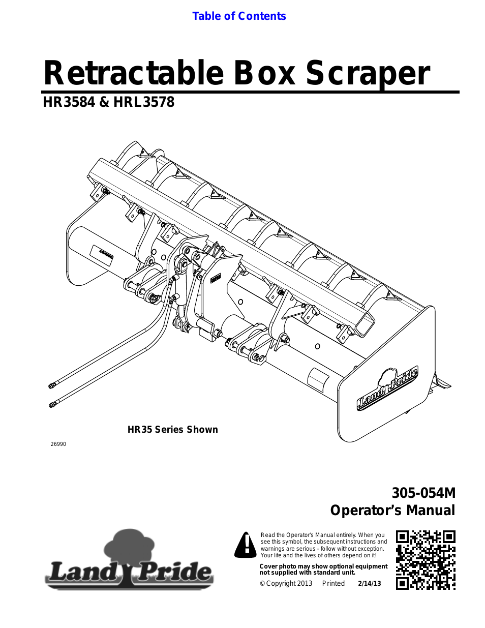 Box Scrapers HR35