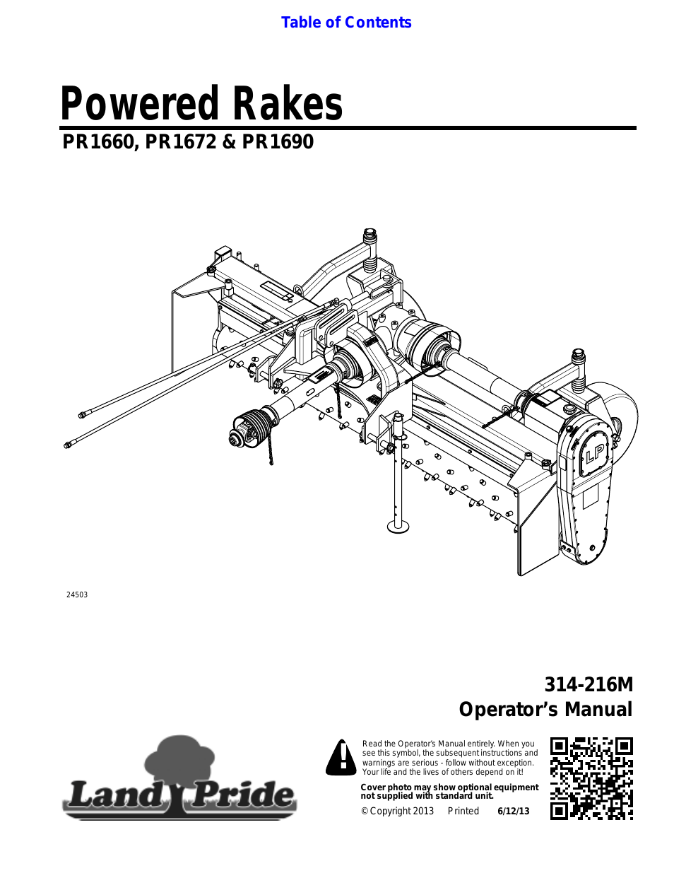 Powered Rakes PR1660