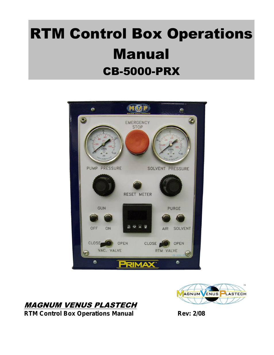 CB-5000-PRX RTM Control Box