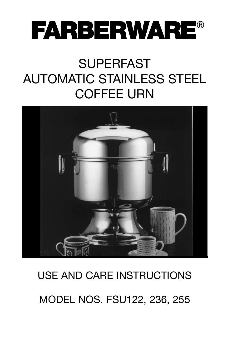 AUTOMATIC STAINLESS STEEL COFFEE URN FSU 122