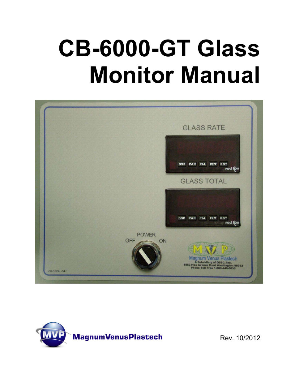 CB-6000-GT Glass Monitor