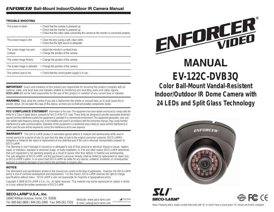 Enforcer EV-122C-DVB3Q