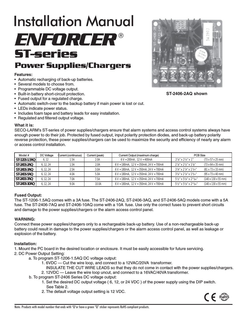 ENFORCER ST-1206-1.5AQ
