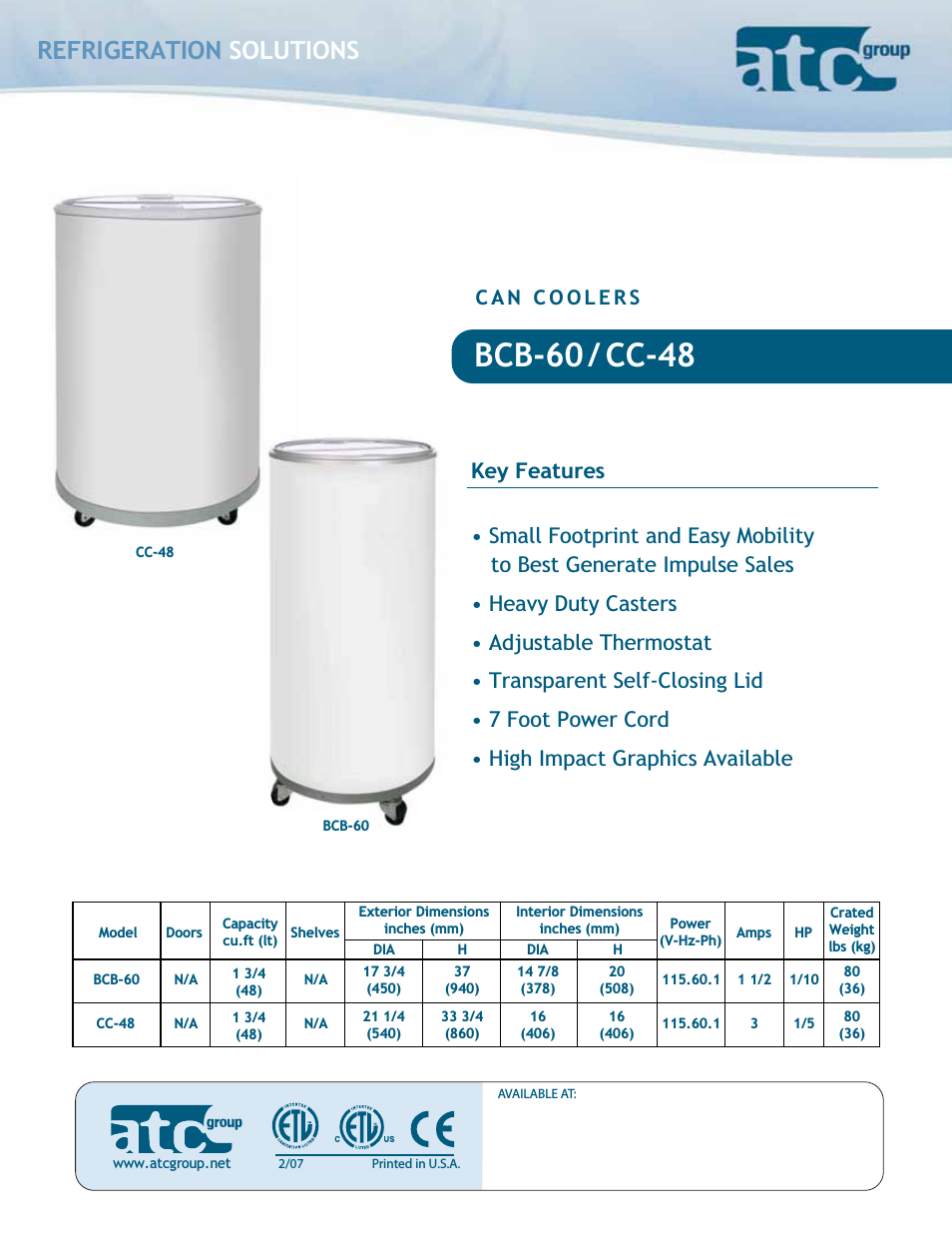 Can Coolers BCB-60