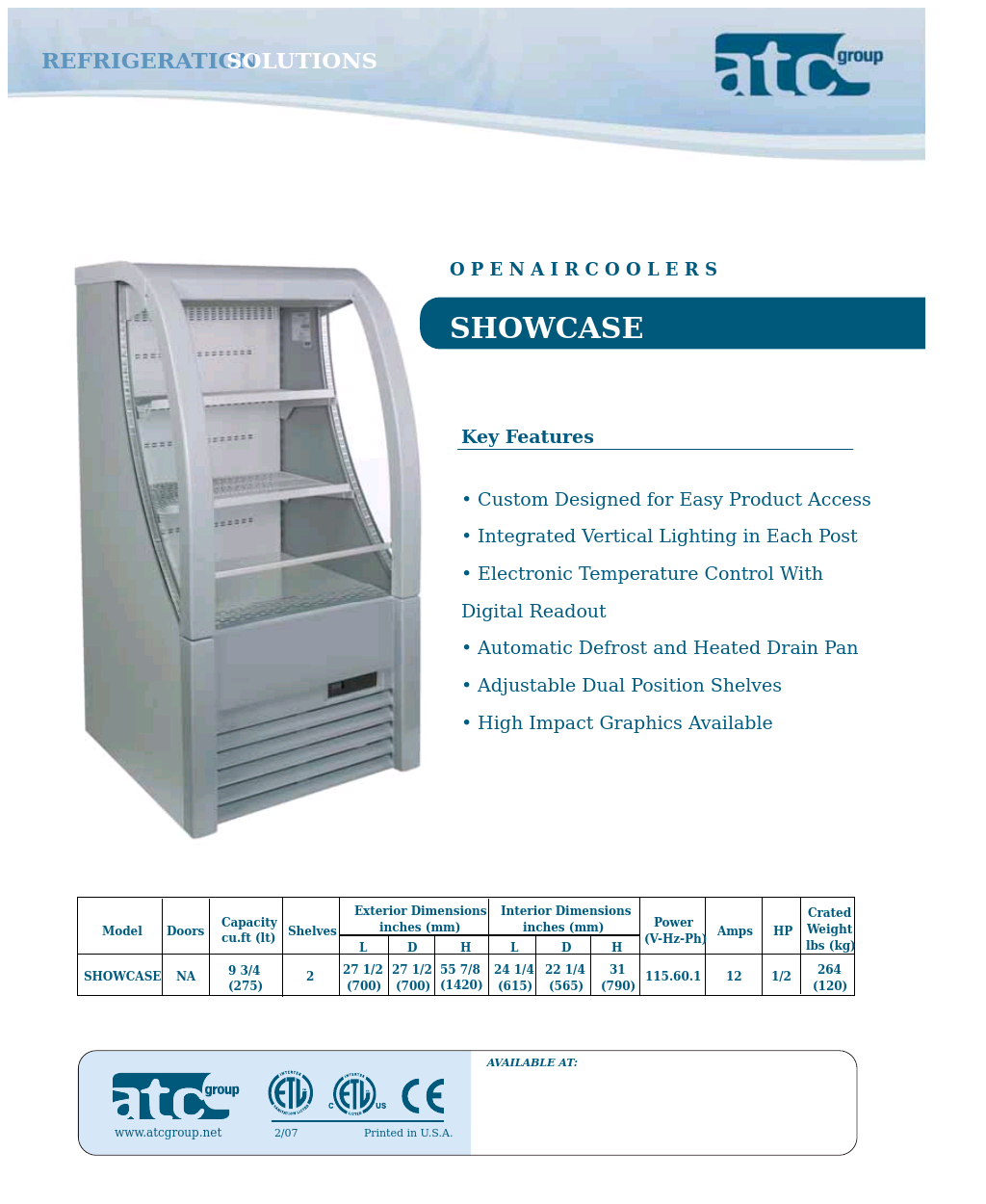 Open Air Cooler SHOWCASE