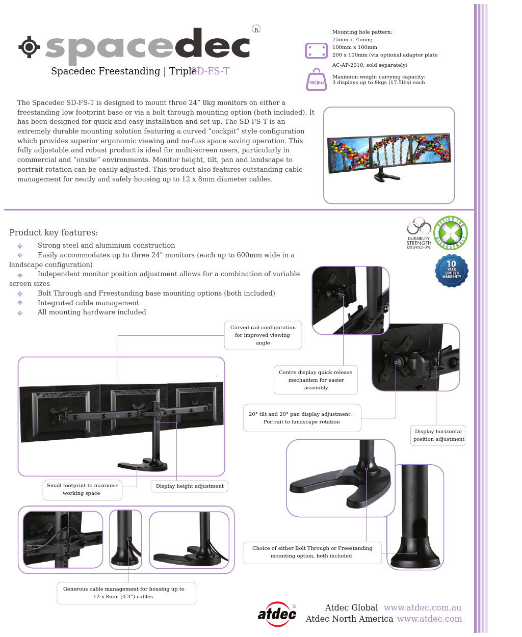 Spacedec SD-FS-T product brochure