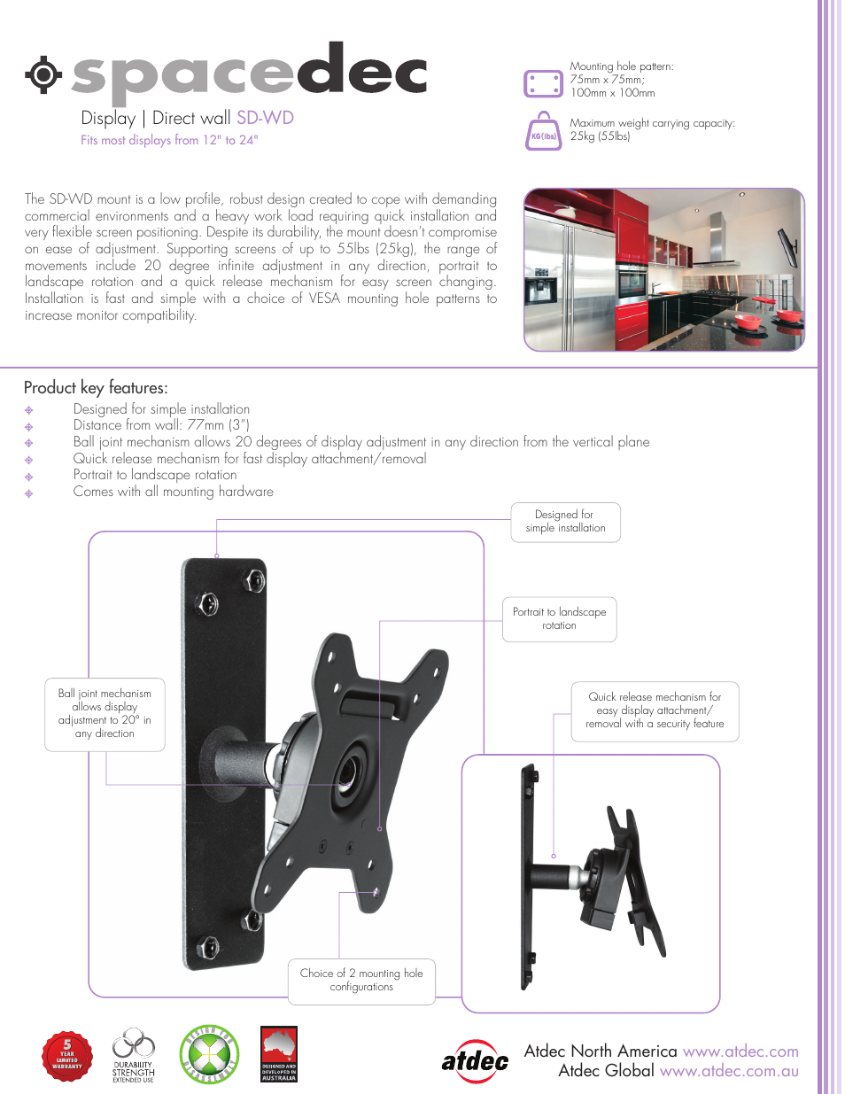 Spacedec SD-WD product brochure
