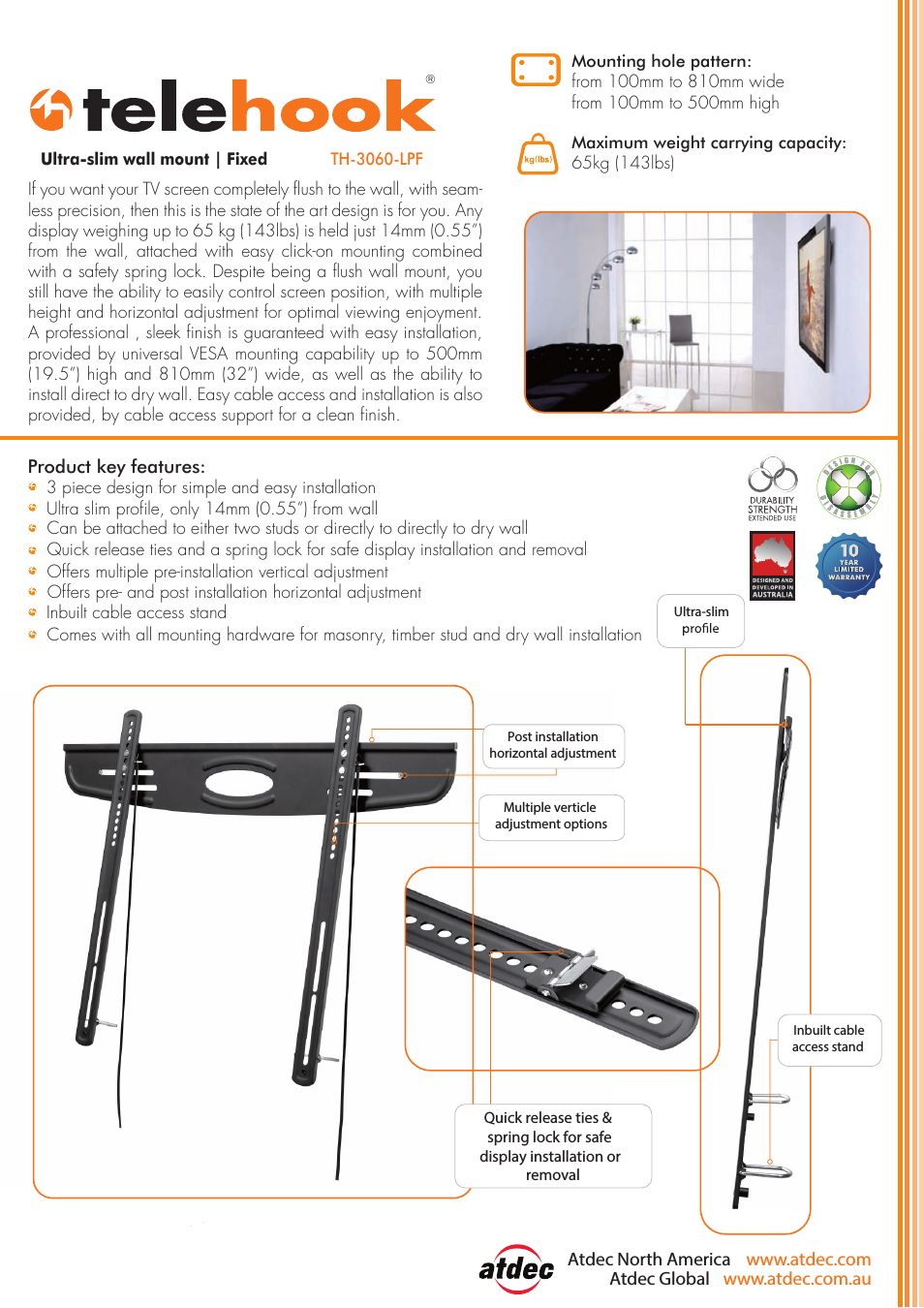 Telehook TH-3060-LPF product brochure